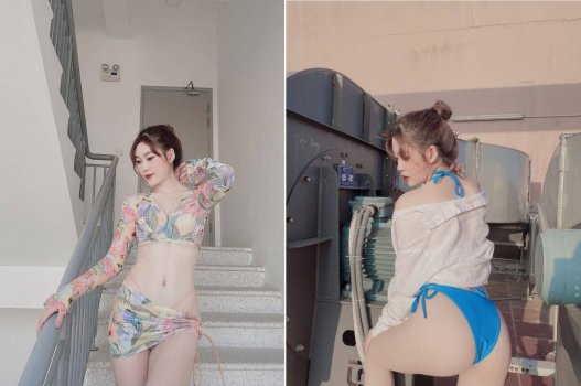 Em gái nghịch ngợm bị nhấp mồm thốt yêu anh